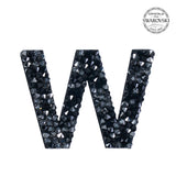 SWAROVSKI® ADHESIVE STICKER "W" - BLACK