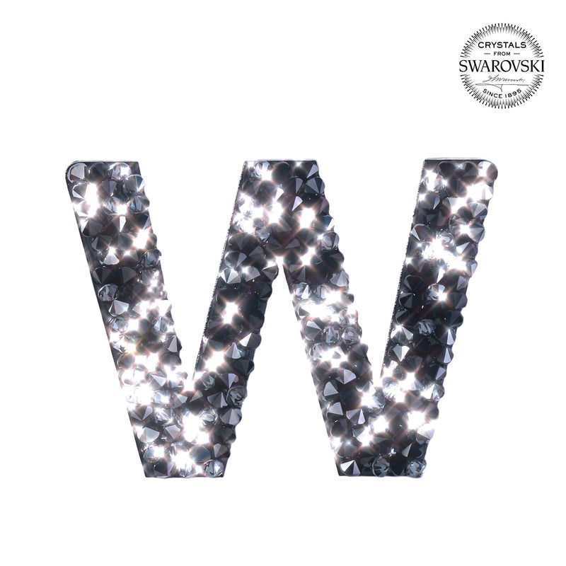 SWAROVSKI® ADHESIVE STICKER "W" - BLACK