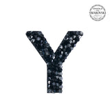 SWAROVSKI® ADHESIVE STICKER "Y" - BLACK