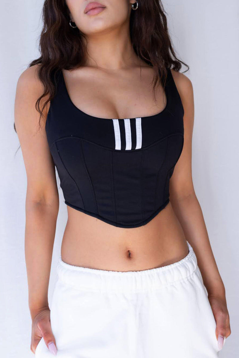 Rework Adidas Track Bustier - XS, S, M, L