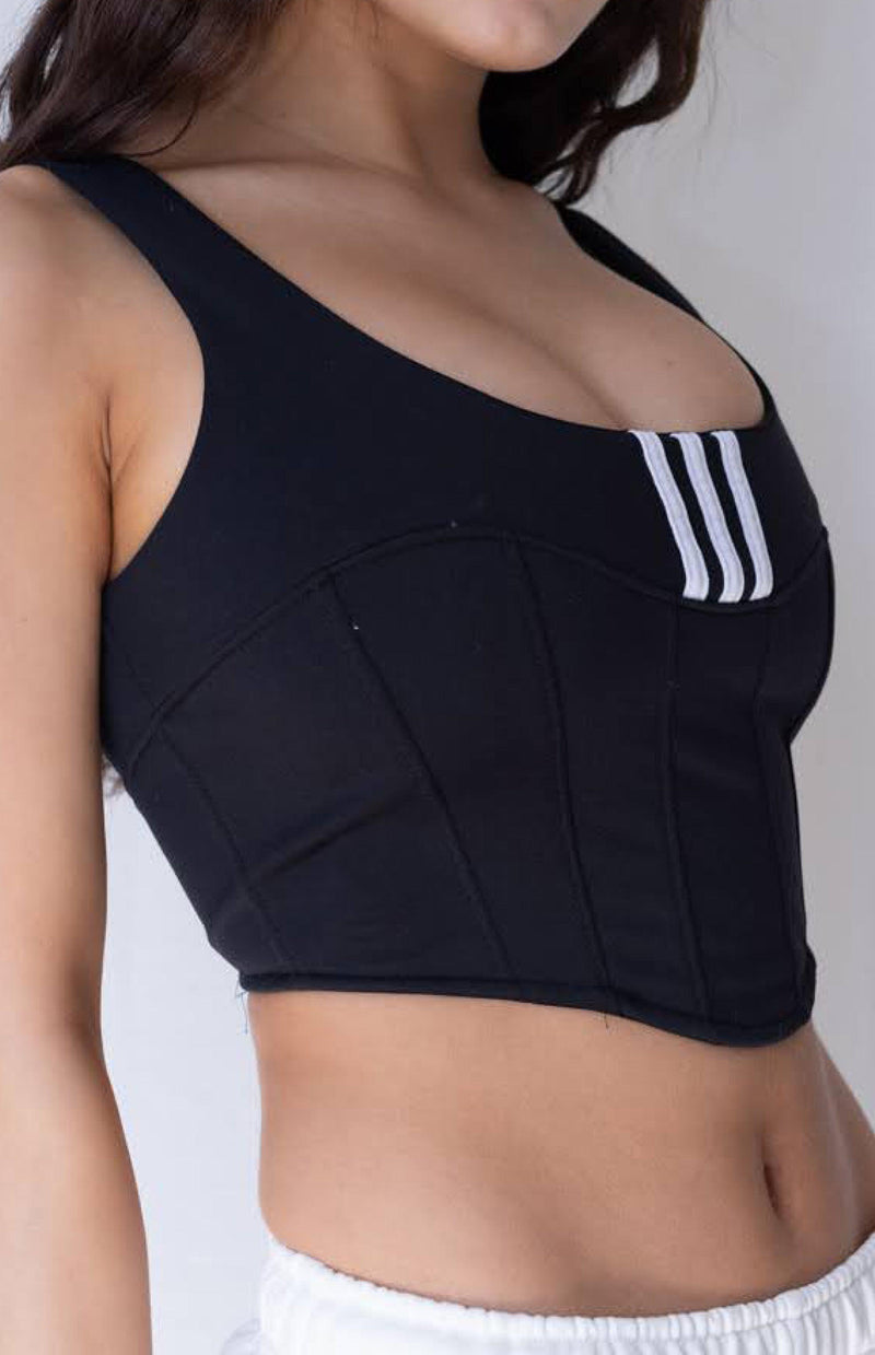 Rework Adidas Track Bustier - XS, S, M, L