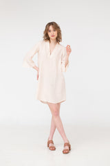 Alexa – V-neck Linen Mini Dress