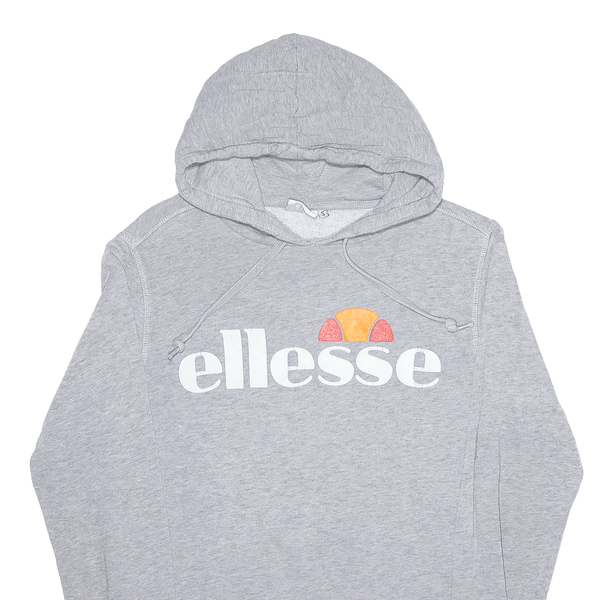 ELLESSE Sports Grey Pullover Hoodie Mens S