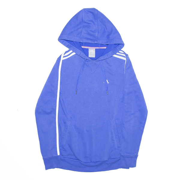 ADIDAS Sports Blue Pullover Hoodie Womens XS