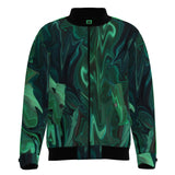 Bomber Jacket In Green Swirl Pre Order