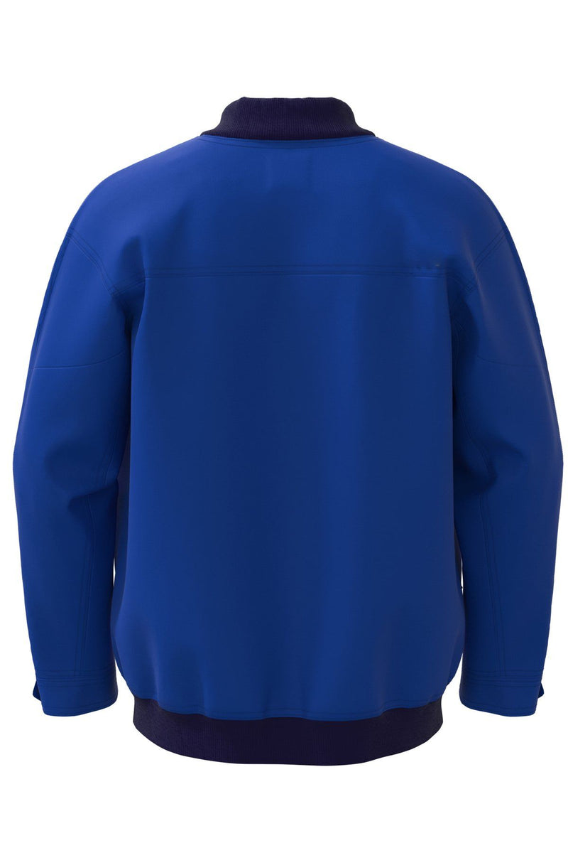 Circular Bomber Jacket In Blue Pre Order