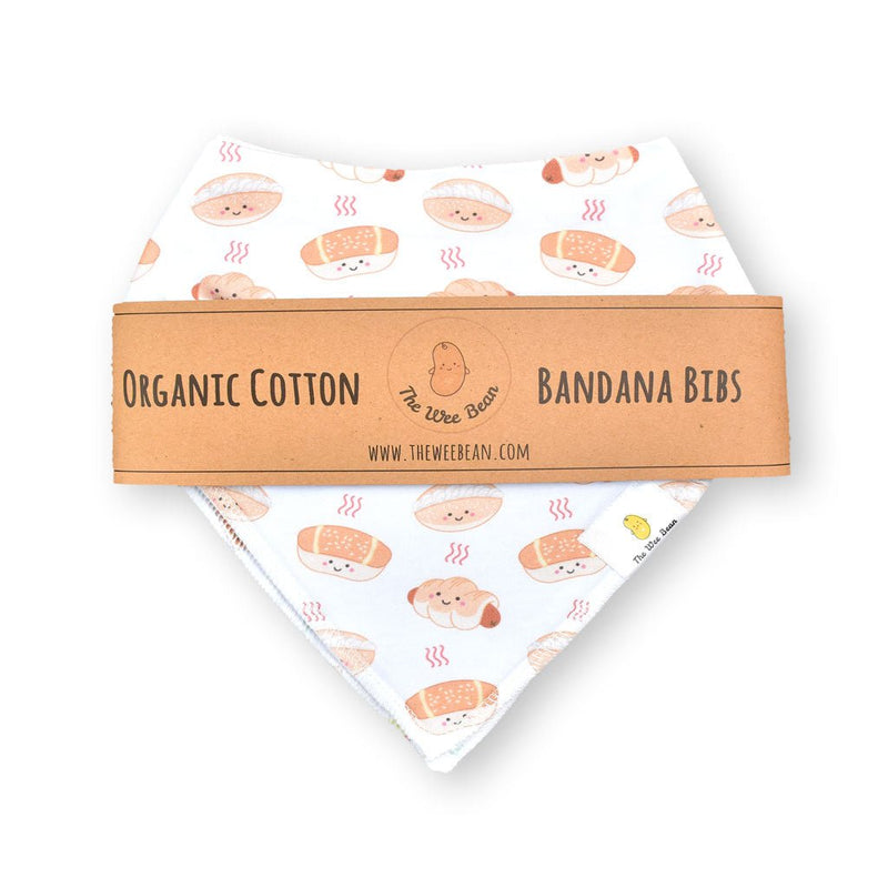 Organic Cotton Bandana Bibs 2pcs Set - Bakery Buns