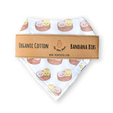 Organic Cotton Bandana Bibs 2pcs Set - Dim Sum