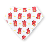 Organic Cotton Bandana Bibs 2pcs Set - Fortune Lucky Cat Maneki Neko