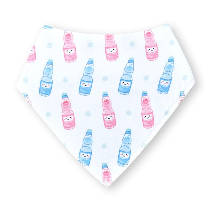 Organic Cotton Bandana Bibs 2pcs Set - Cup Noodle + Soda