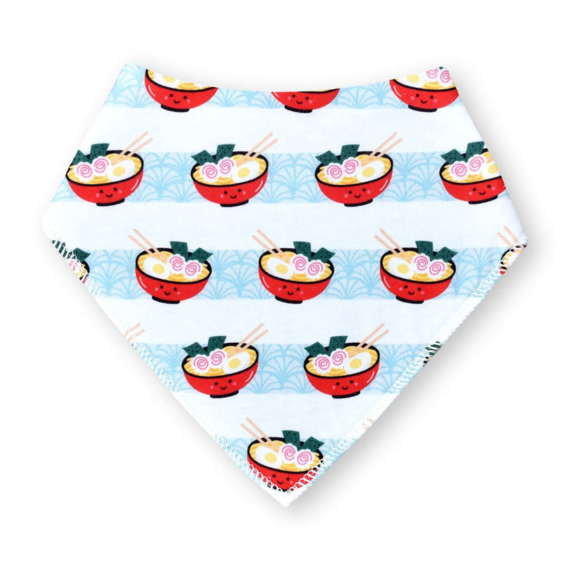 Organic Cotton Bandana Bibs 2pcs Set - Ramen + Sake