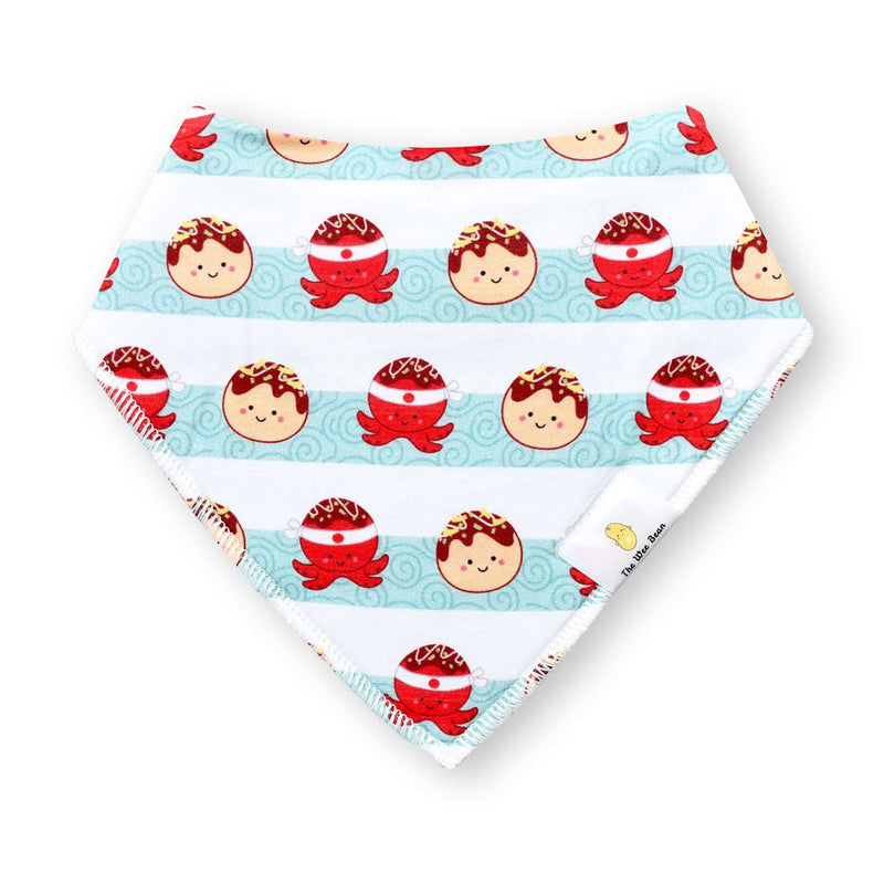 Organic Cotton Bandana Bibs 2pcs Set - Takoyaki + Taiyaki