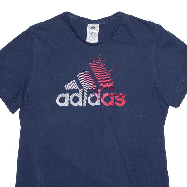 ADIDAS Sports Blue Short Sleeve T-Shirt Mens M