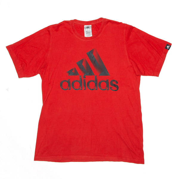 ADIDAS Sports Red Short Sleeve T-Shirt Mens M