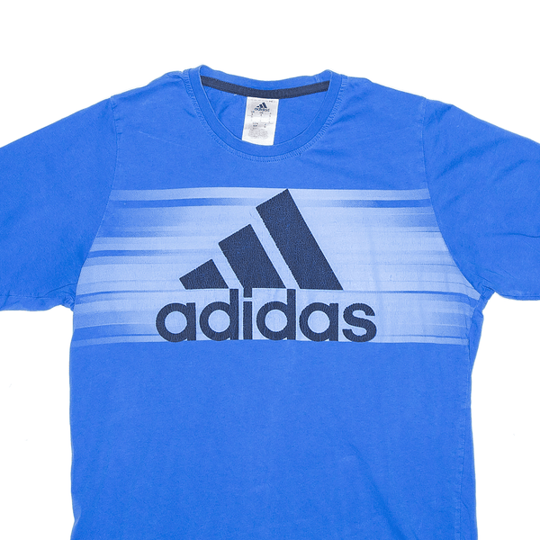 ADIDAS Sports Blue Short Sleeve T-Shirt Mens S