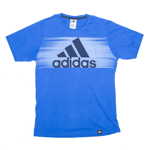 ADIDAS Sports Blue Short Sleeve T-Shirt Mens S