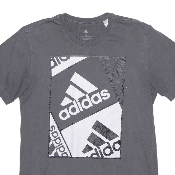 ADIDAS Sports Grey Short Sleeve T-Shirt Mens S