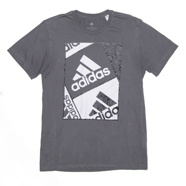 ADIDAS Sports Grey Short Sleeve T-Shirt Mens S