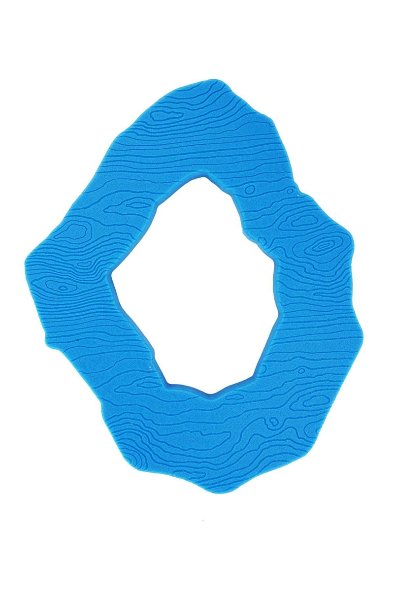 3D Printed Concentric Bangle in Blue