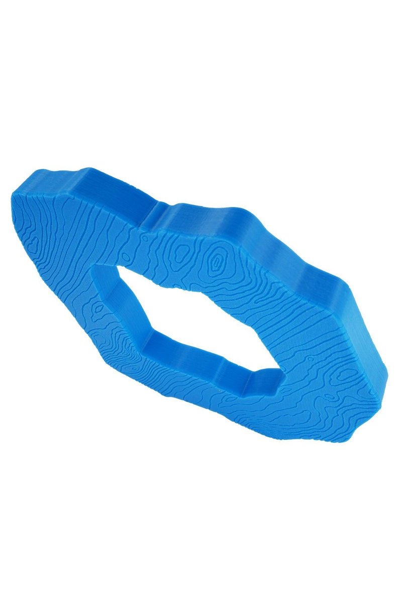 3D Printed Concentric Bangle in Blue