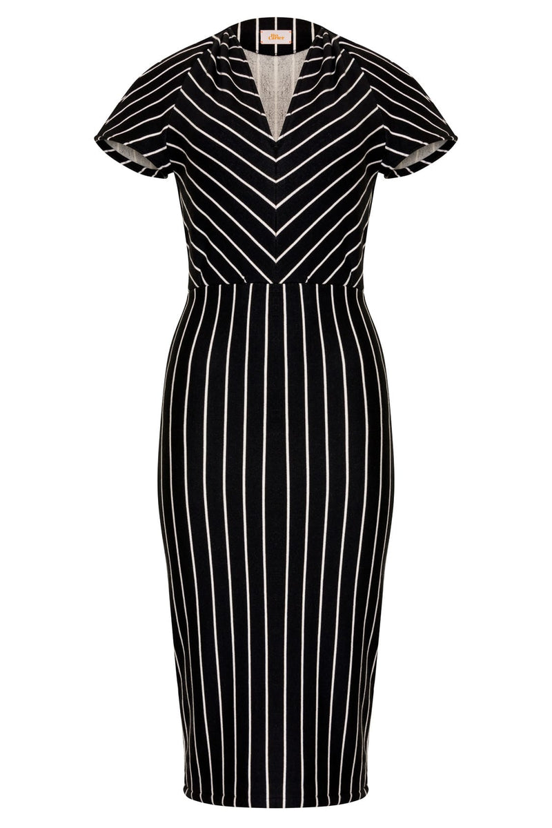 Camille Dress (Black and White)