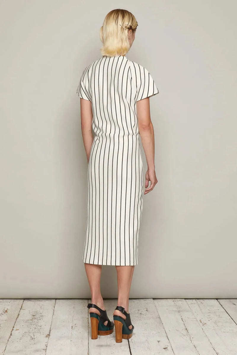 Camille Dress (White and Black)