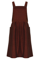 Candy Dress (Burgundy Dots)