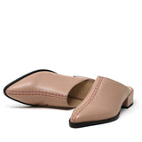 CASS blush vegan nappa flats