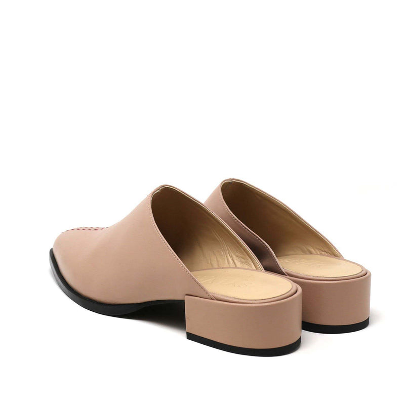 CASS blush vegan nappa flats