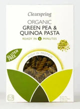 Clearspring Organic GF Green Pea & Quinoa Pasta - Fusilli - 250g