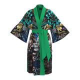 Love Hero Printed Kimono in Dark Nature