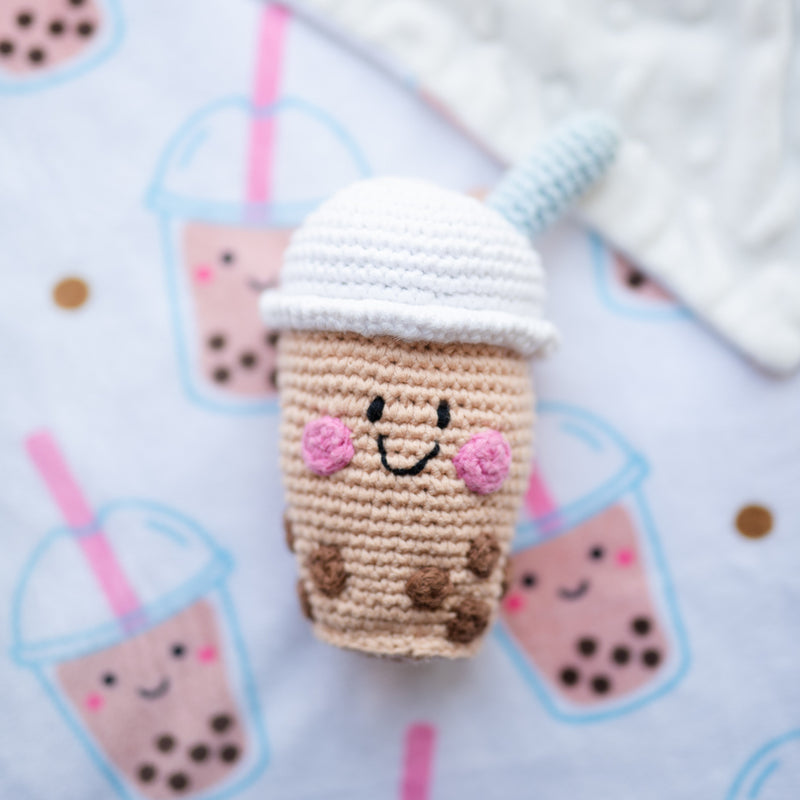 Boba Tea Fair-Trade Rattle Doll