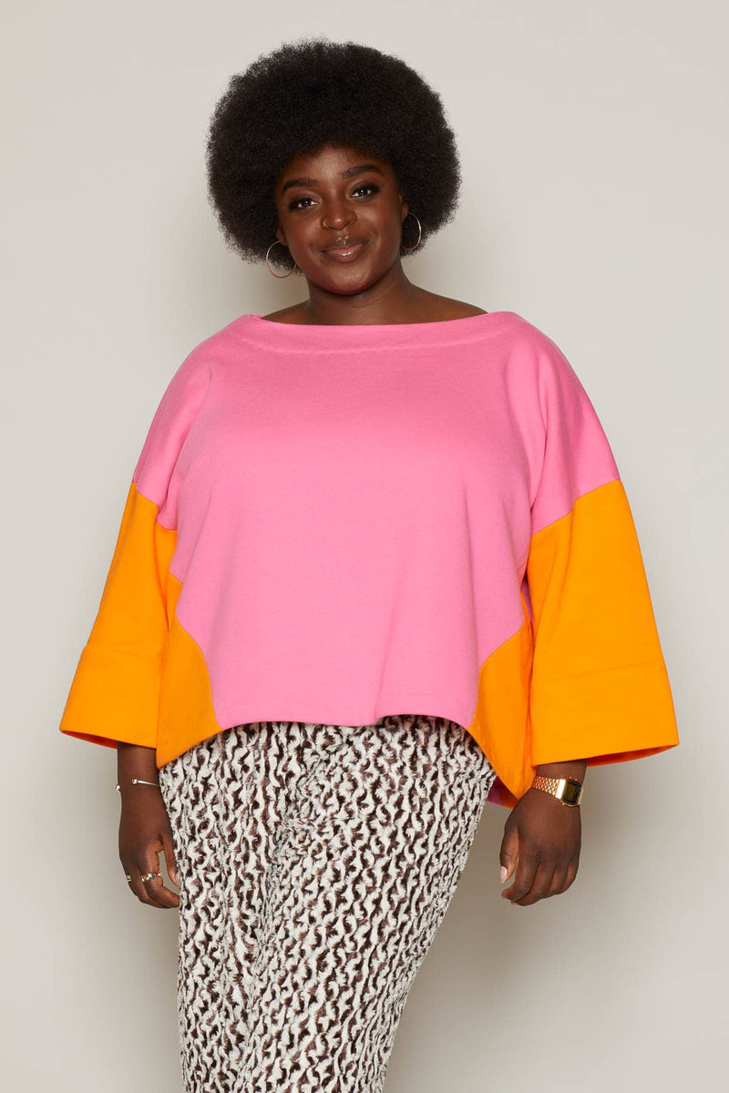 Debbie Top (Pink & Orange)