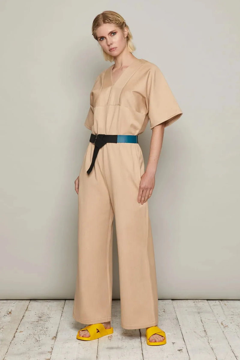 Fiona Jumpsuit (Beige)