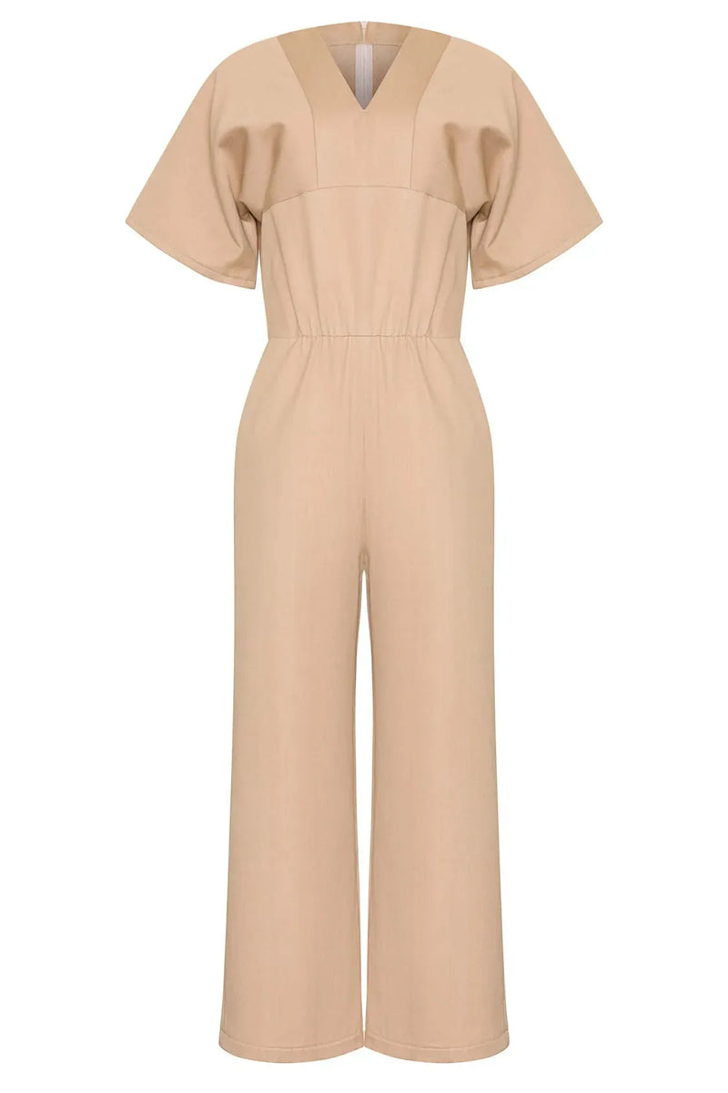 Fiona Jumpsuit (Beige)