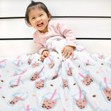 Minky Fleece Sensory Baby Blanket - Boba