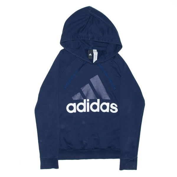 ADIDAS Sports Blue Pullover Hoodie Womens XS
