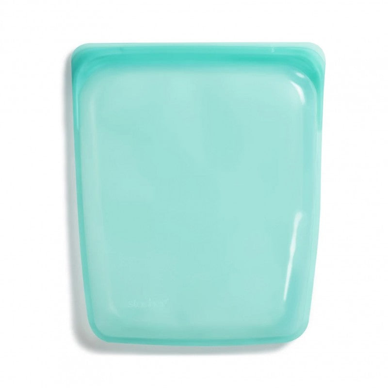 Reusable Silicone Half Gallon Bag (Aqua)