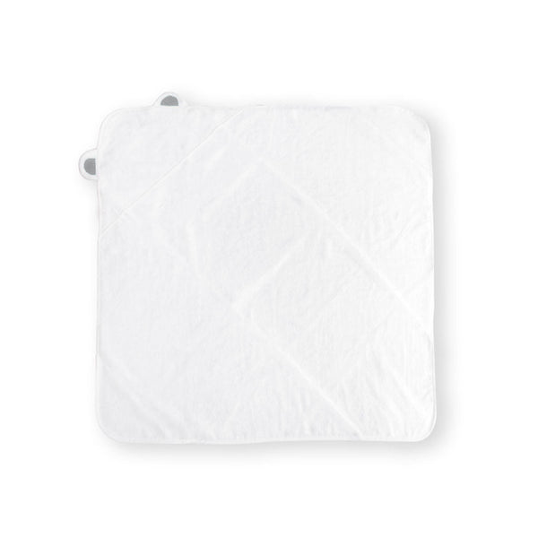 Super Soft Bamboo Hooded Towel + Washcloth Set - Grey Bear