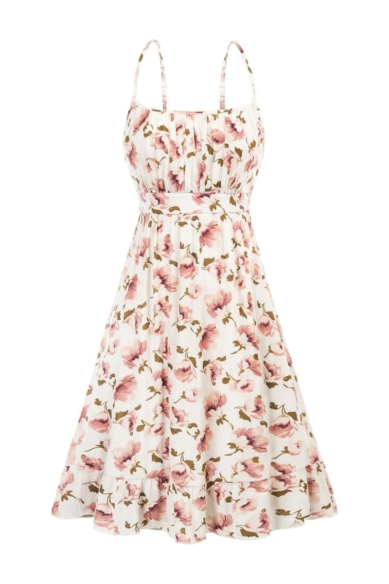 Amalfi Floral Flare Mini Dress - Floral