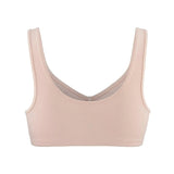 Ornate- Comfort Silk & Organic Cotton Non Wired Bra in Peach Pink