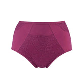 Fuchsia - High Waisted Silk & Organic Cotton Full Brief