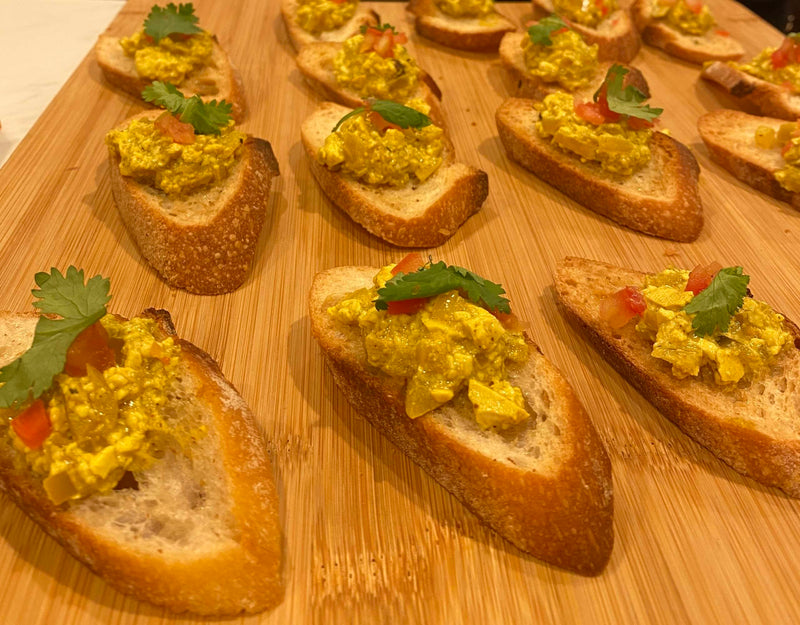 Tofu Scramble Crostini (Set of 20) (V)