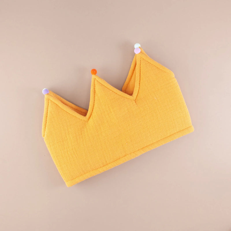 Mustard Yellow Muslin Crown