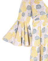 Block Printed Girl's Dress - Malabar Leaf