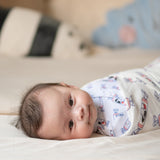 Organic Bamboo Blend Swaddle - Bunny Candy