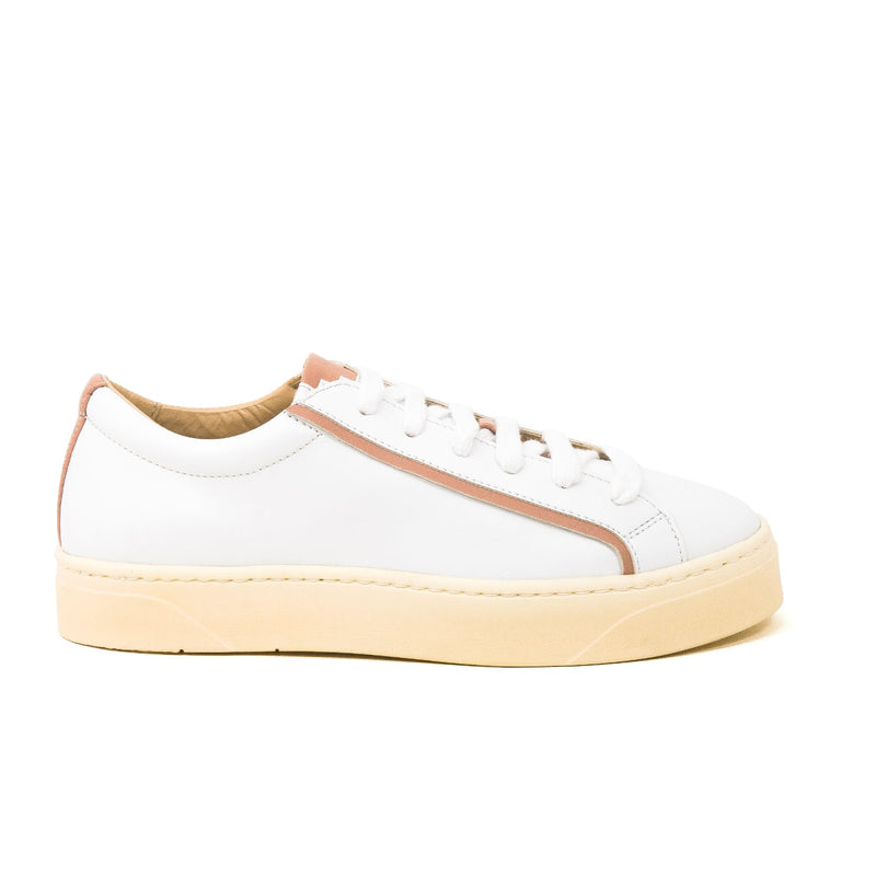 MEL white/rose vegan apple leather sneakers