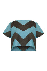 Namaka Top (Grey and Aqua)