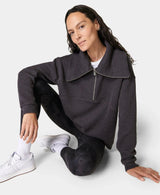 Restful 圈圈半拉链运动衫 Sb8089 都市灰色