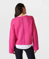 Pinnacle Wool Crew Neck Sb9091 Punk-Pink